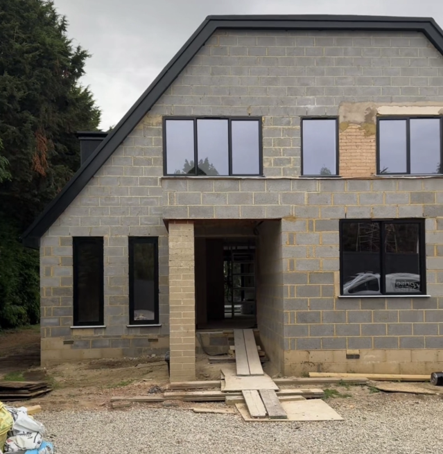 Silicone Coloured Render System - Before