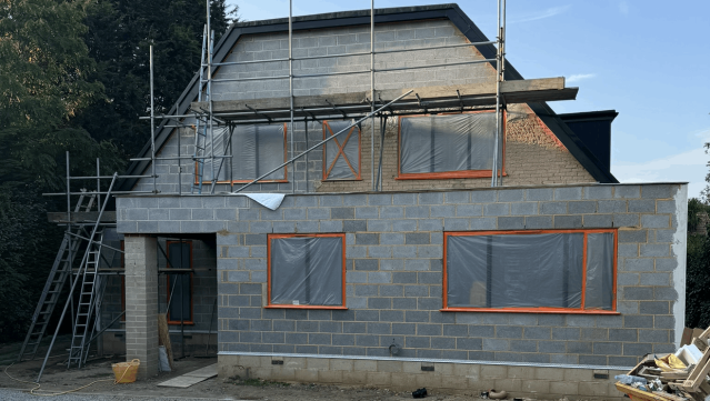 Silicone Coloured Render System - Before