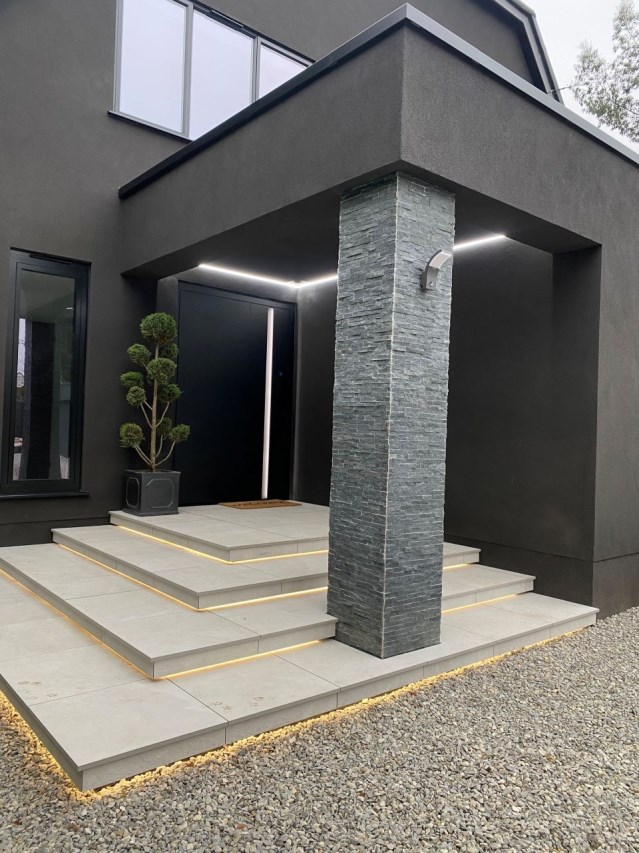 Silicone Coloured Render System - After