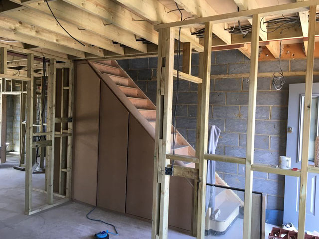 New build ready for insulating and Dry lining. Chessington